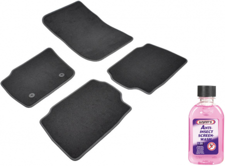 Covorase auto - Covorase auto din mocheta Umbrella pentru Ford Mondeo V (2014-prezent) + Solutie Concentrata Curatare Insecte Geamuri 250Ml