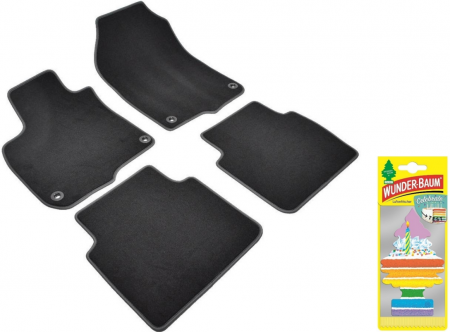 Covorase auto - Covorase auto din mocheta Umbrella pentru Honda CRV V (2018-prezent) + Odorizant Auto Bradut Wunder-baum Celebrate