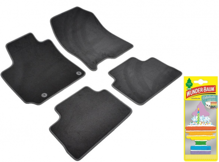 Covorase auto - Covorase auto din mocheta Umbrella pentru Hyundai Kona (2017-prezent) + Odorizant Auto Bradut Wunder-baum Celebrate