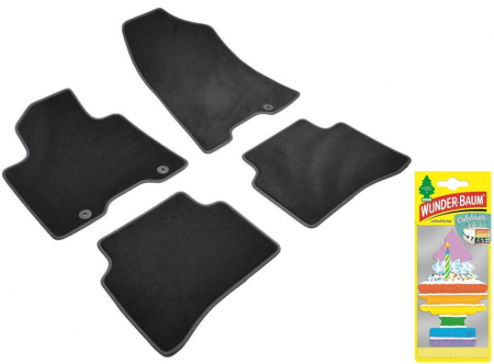 Covorase auto - Covorase auto din mocheta Umbrella pentru Hyundai Tucson III (2015-2018) + Odorizant Auto Bradut Wunder-baum Celebrate