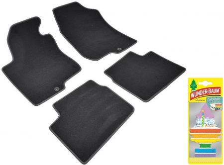 Covorase auto - Covorase auto din mocheta Umbrella pentru Kia Pro Ceed I [ED] (2008-2013) + Odorizant Auto Bradut Wunder-baum Celebrate