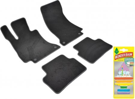 Covorase auto - Covorase auto din mocheta Umbrella pentru Mercedes [E] W213 (2016-prezent) + Odorizant Auto Bradut Wunder-baum Celebrate