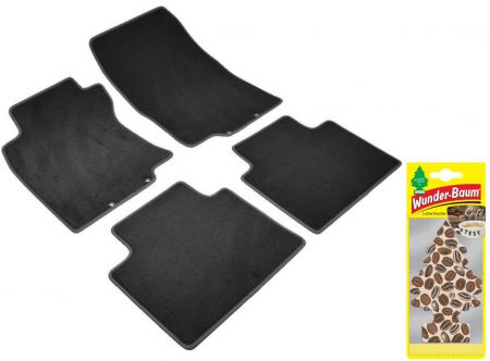 Covorase auto - Covorase auto din mocheta Umbrella pentru Nissan X-Trail III (2013-prezent) + Odorizant Auto Bradut Wunder-baum Cafe