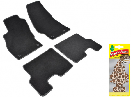 Covorase auto - Covorase auto din mocheta Umbrella pentru Opel Corsa [E] (2014-2018) + Odorizant Auto Bradut Wunder-baum Cafe