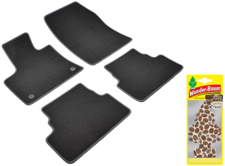 Covorase auto - Covorase auto din mocheta Umbrella pentru Opel Grandland X (2017-prezent) + Odorizant Auto Bradut Wunder-baum Cafe