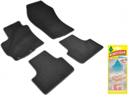 Covorase auto - Covorase auto din mocheta Umbrella pentru Peugeot 4008 (2012-2017) + Odorizant Auto Bradut Wunder-baum Beach Days