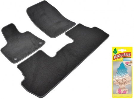 Covorase auto - Covorase auto din mocheta Umbrella pentru Peugeot 5008 II (2017-prezent) + Odorizant Auto Bradut Wunder-baum Beach Days