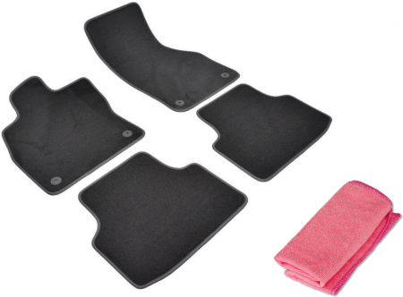 Auto Moto - Covorase auto din mocheta Umbrella pentru Skoda Octavia III [5E] (2013-2019) + Laveta Microfibra 30X40 Cm