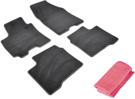 Auto Moto - Covorase auto din mocheta Umbrella pentru Suzuki Swift IV (2017-prezent) + Laveta Microfibra 30X40 Cm