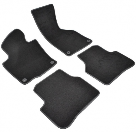 Covorase auto din mocheta Umbrella pentru Volkswagen Passat VI (2005-prezent) – Sisteme fixare rotunde + Odorizant Auto Bradut Wunder-Baum Zimt Apfel (Mar Si Scortisoara) [1]