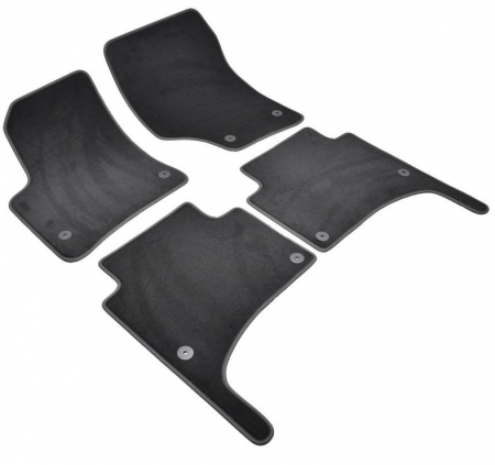 Covorase auto din mocheta Umbrella pentru Volkswagen Touareg I (2002-2010) – Sisteme fixare rotunde + Odorizant Auto Bradut Wunder-Baum Zitrone (Lamaie) [1]