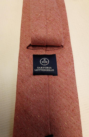 Cravata pentru barbati Generico, 60% Bumbac, 40% Matase, roz [3]