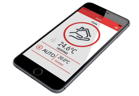 Cronotermostat Vemer VE785700 TUO WIFI LITE WiFi, de perete, controlabil cu aplicație, iOS și Android, compatibil cu Google Home și Amazon Alexa, alb [1]