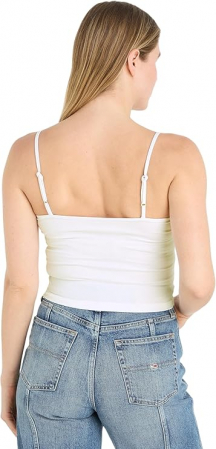 Crop top pentru femei Tommy Jeans Tjw Crp Essential Strap Top DW0DW17381, alb, L [1]