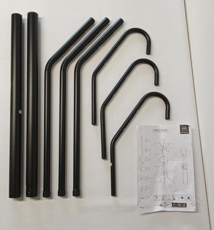 Cuier pentru haine Box and Beyond metalic, negru [1]