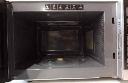 Cuptor cu microunde 2 in 1 Sharp R742INW, 900W, 25L, argintiu [6]