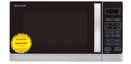 Cuptor cu microunde 2 in 1 Sharp R742INW, 900W, 25L, argintiu [0]