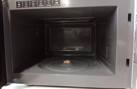 Cuptor cu microunde 2 in 1 Sharp R742INW, 900W, 25L, argintiu [3]