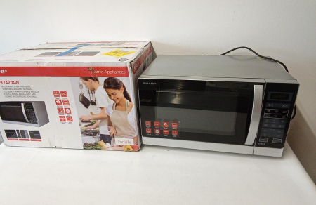 Cuptor cu microunde 2 in 1 Sharp R742INW, 900W, 25L, argintiu [1]