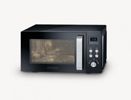 Cuptor cu microunde SEVERIN 3 în 1 cu funcție grătar și aer cald până la 200 °C, negru, MW 7752, negru [4]