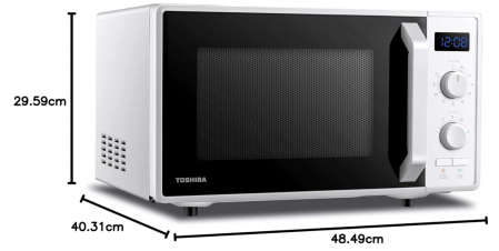 Cuptor cu microunde Toshiba MW2-AG23P(WH) 3 în 1, 23 L, 900 W, alb [8]