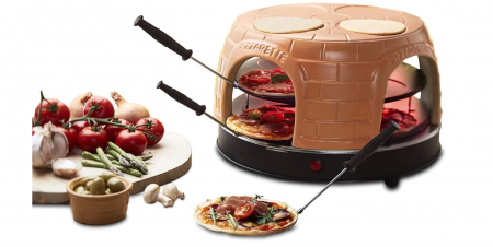 Aragaze si cuptoare cu microunde - Cuptor Emerio Pizzarette Original pentru mini pizza din teracota, PO-116124.1