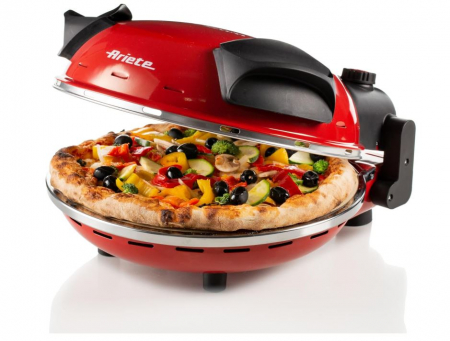 Cuptor pizza Ariete 909, electric, 1200W, 400°C, rosu [0]