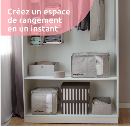 Cutie de depozitare Compactor Oxford dreptunghiular, 36 x 56 x 16,5 cm, gri, RAN10733 [5]