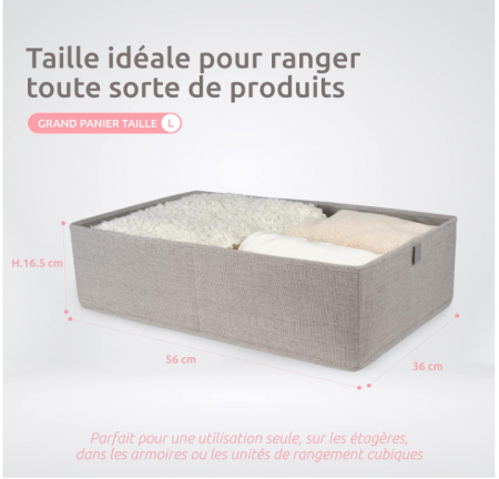 Cutie de depozitare Compactor Oxford dreptunghiular, 36 x 56 x 16,5 cm, gri, RAN10733 [6]