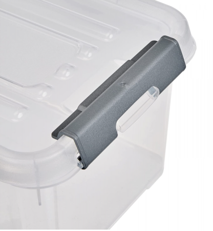 Cutie de depozitare cu capac 6L, transparent [2]