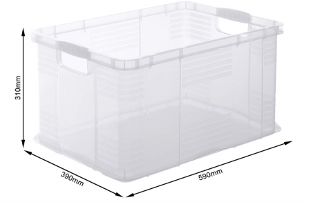 Cutie de depozitare Rotho Agilo 55L, Plastic (PP) Fără BPA, 59 x 39 x 31 cm [5]