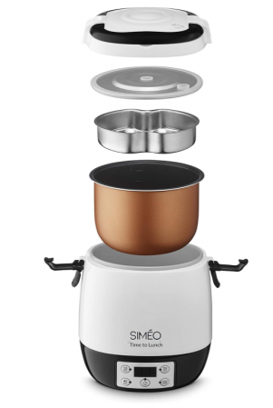 Cutie de prânz cu incalzire electrică Simeo LBE420, albă [6]