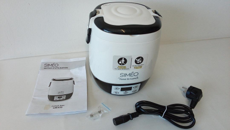 Cutie de prânz cu incalzire electrică Simeo LBE420, albă [1]