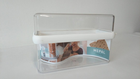 Cutie depozitare alimentara pentru pâine Mepal Stora, alb/transparent, 21.7 x 9 cm [1]