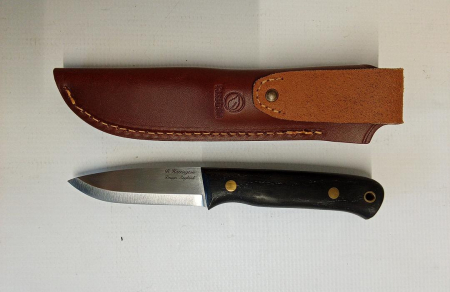 Cuțit Casström Woodsman cu mâner din stejar de mlaștină și teacă din piele [1]