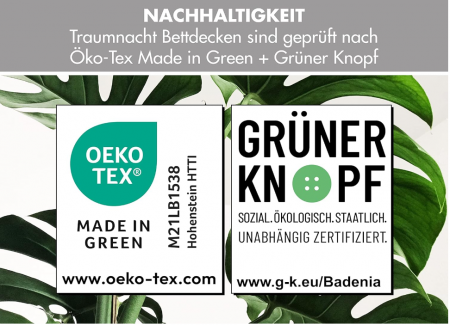 Cuvertură de pat Traumnacht, lavabilă, alb, 155 x 220 cm [4]