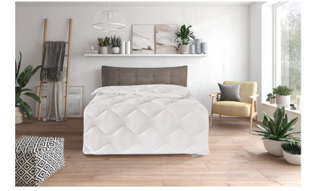 Textile camera - Cuvertură de pat Traumnacht, lavabilă, alb, 155 x 220 cm