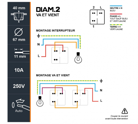 DEBFLEX 739901 Set 4 Prize + 1 întrerupător, 16A si 2V, Aluminiu [6]