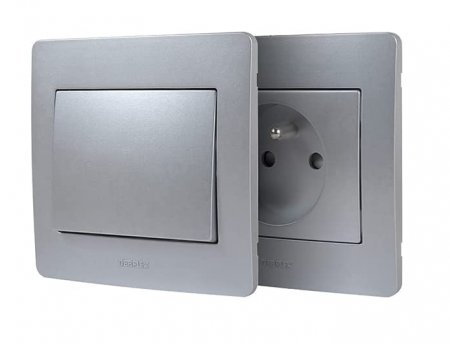 DEBFLEX 739901 Set 4 Prize + 1 întrerupător, 16A si 2V, Aluminiu [3]