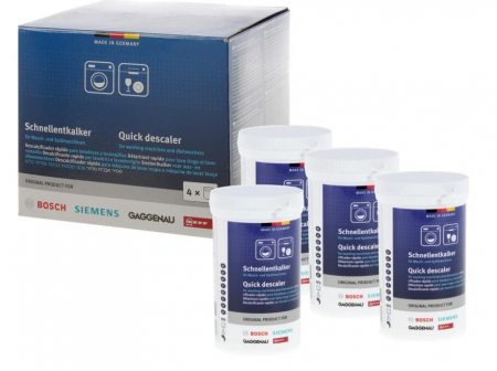 Set 4 x 250g praf anticalcar  pentru masinile de spalat rufe si vase, BOSCH 00312331 [1]