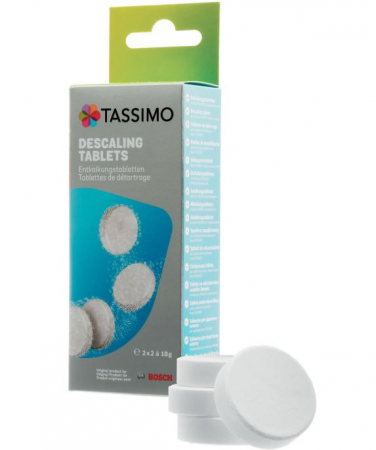 Pastile decalcifiere pentru espressor, TASSIMO 00311909, TCZ6004, 4 bucati pentru 2 utilizari [1]