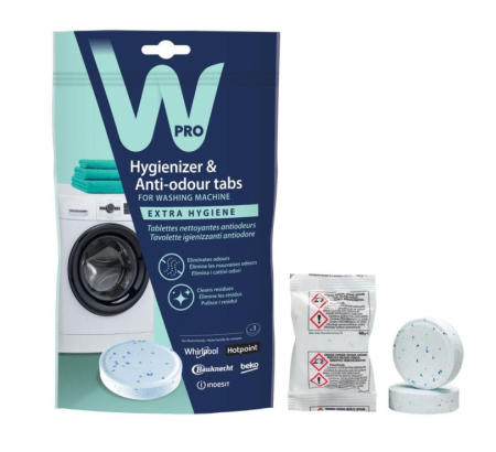 TOATE PRODUSELE - Tablete curatare masina de spalat rufe 484000001180 WPRO, 3 pastile