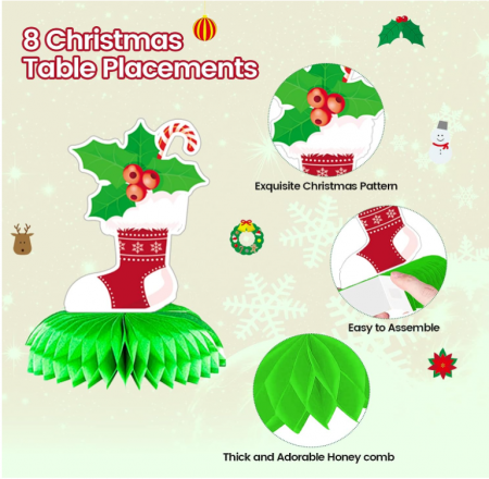 Decoratiuni de Crăciun 3D Woyamay [6]