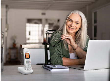 DECT Gigaset E390,Extensie telefon, Alb [9]