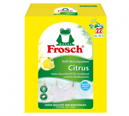 Detergent pudra Frosch Citrus Full 1,45 kg, 22 spalari [0]