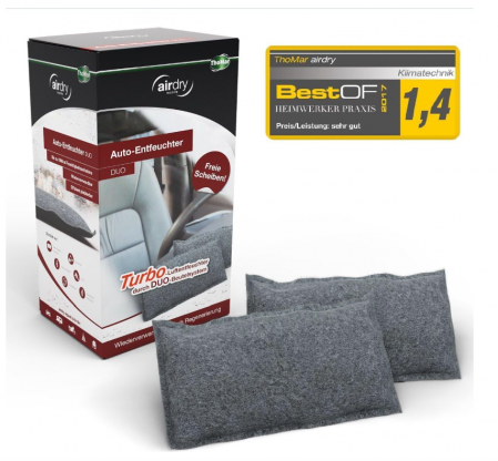 Dezumidificator auto săculeț ThoMar 604230, set de 2 x 600g [1]