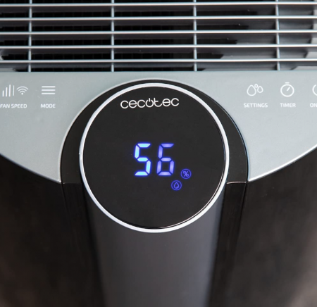 Dezumidificator Cecotec cu cronometru BigDry 9000 Professional negru 320 W, Dezumidifică 20L/zi, Rezervor detașabil de 4,5 litri, Control Wi-Fi, Ecran LED, Acoperire 90 m2 [8]