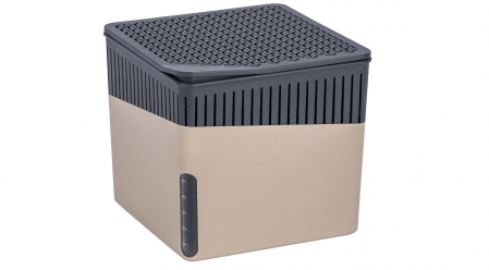 Aparate filtrare aer - Dezumidificator portabil WENKO Cube, 500 g, 800 ml, 13 x 13 x 13 cm, bej