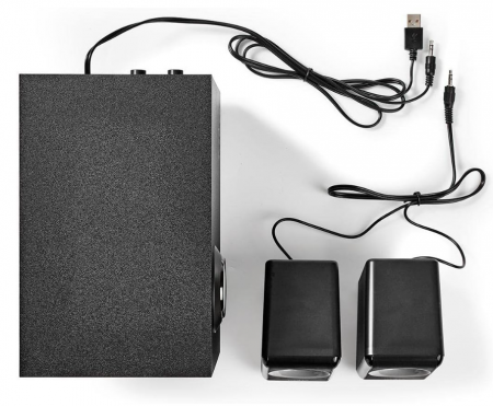 Difuzoare PC Nedis, alimentare USB, porturi intrare: 1x 3,5 mm, 33 W [4]