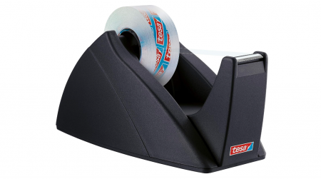 Birotica & Papetarie - Dispenser bandă adezivă Tesa (pentru role de 19 mm x 33 m), negru